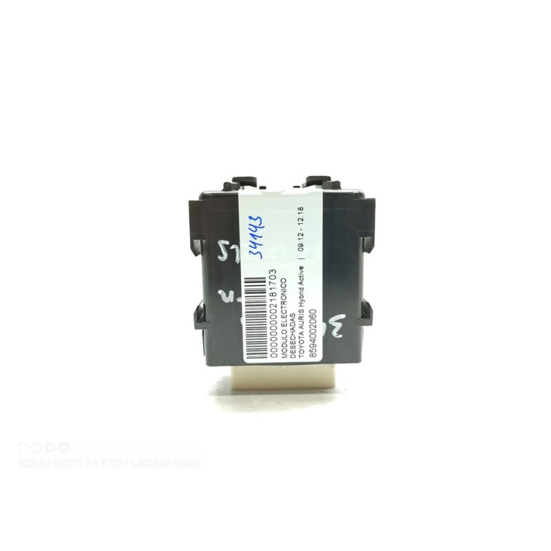 Recambio de modulo electronico para toyota auris hybrid active referencia OEM IAM 8594002060  