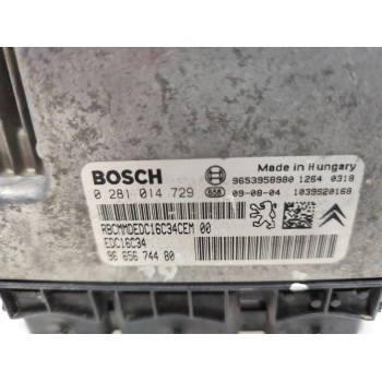 Recambio de centralita motor uce para citroën c4 picasso sx referencia OEM IAM 0281014729  