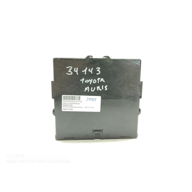 Recambio de modulo electronico para toyota auris hybrid active referencia OEM IAM 8998102060  