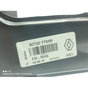 Recambio de elevalunas delantero derecho para renault kadjar experience referencia OEM IAM 807207795R  