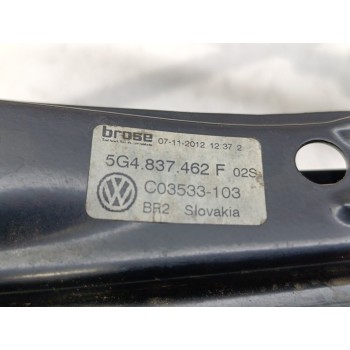 Recambio de elevalunas delantero derecho para volkswagen golf vii lim. advance bluemotion referencia OEM IAM 5G4837462F  