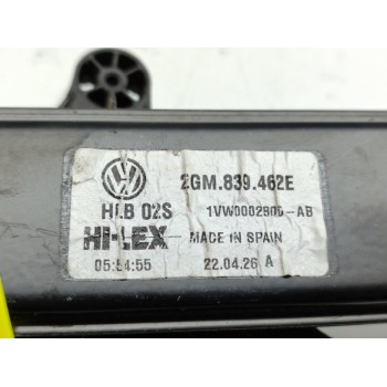 Recambio de elevalunas trasero derecho para volkswagen t-cross life referencia OEM IAM 2GM839462E  