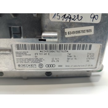 Recambio de pantalla multifuncion para audi q7 (4l) 3.0 tdi referencia OEM IAM 4F0919603B  