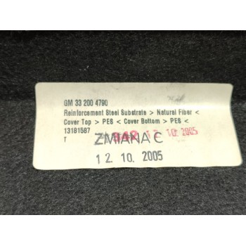 Recambio de bandeja trasera para opel astra gtc cosmo referencia OEM IAM 13181587  