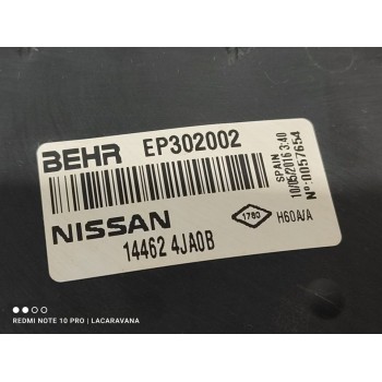 Recambio de intercooler para nissan np300 pick-up (d23) acenta double cab 4x4 referencia OEM IAM 144614JA0B  