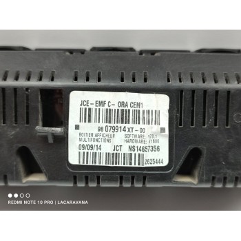 Recambio de pantalla multifuncion para citroën c3 tonic referencia OEM IAM 98079914XT  