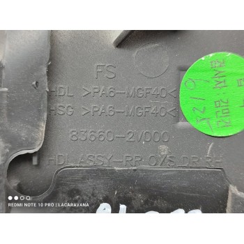 Recambio de maneta exterior trasera derecha para hyundai veloster sport referencia OEM IAM 836602V000  