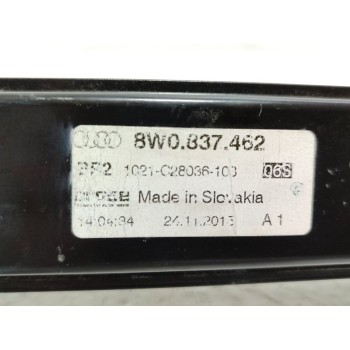 Recambio de elevalunas delantero derecho para audi a4 berlina (8w2) básico referencia OEM IAM 8W0837462  