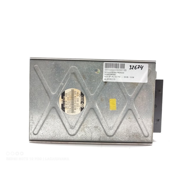 Recambio de modulo electronico para audi q7 (4l) 3.0 tdi referencia OEM IAM 4L0035223  