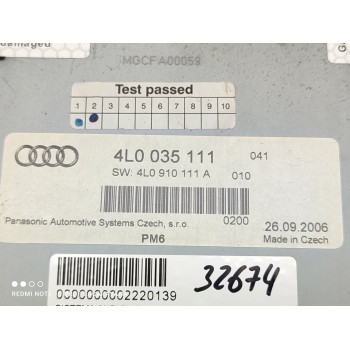 Recambio de sistema audio / radio cd para audi q7 (4l) 3.0 tdi referencia OEM IAM 4L0035111  