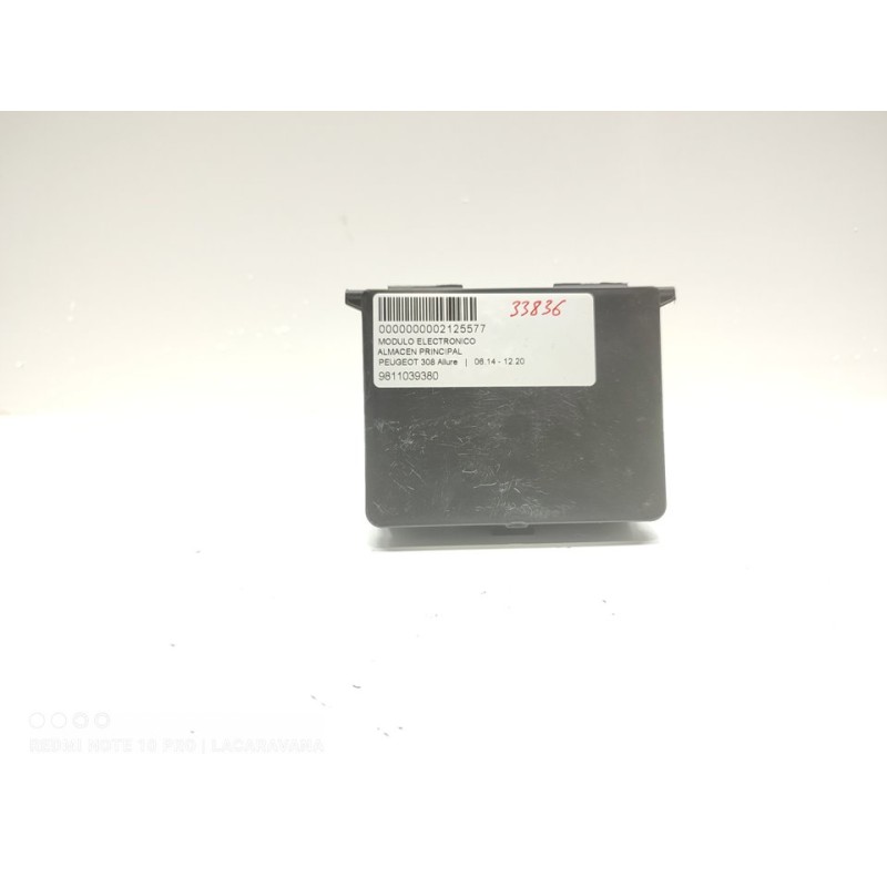 Recambio de modulo electronico para peugeot 308 allure referencia OEM IAM 9811039380  