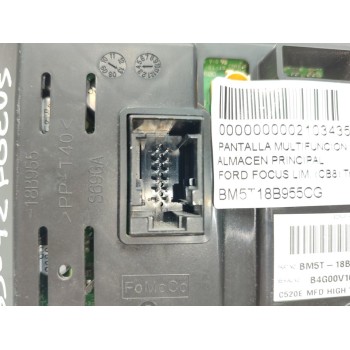 Recambio de pantalla multifuncion para ford focus lim. (cb8) trend referencia OEM IAM BM5T18B955CG  