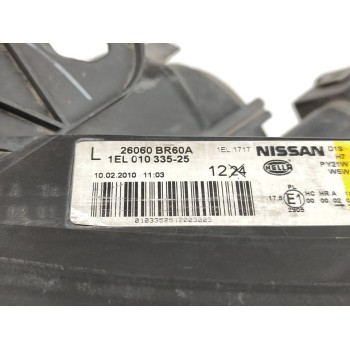 Recambio de faro izquierdo para nissan qashqai+2 (jj10) acenta referencia OEM IAM 26060BR60A  