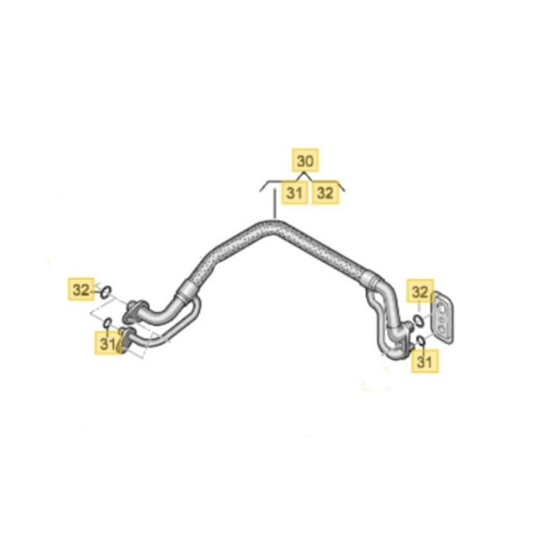 Recambio de tubos aire acondicionado para volkswagen golf viii lim. (cd1) r 20 aniversario 4motion referencia OEM IAM 5WB816738C
