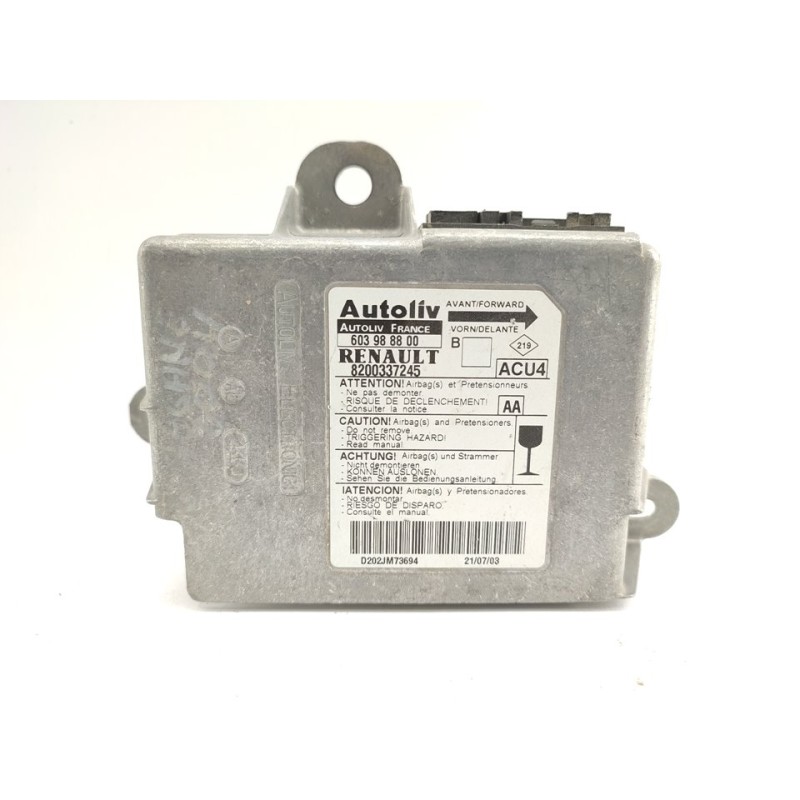Recambio de centralita airbag para renault megane ii classic berlina 1.6 16v referencia OEM IAM 8200337245  