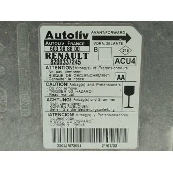 Recambio de centralita airbag para renault megane ii classic berlina 1.6 16v referencia OEM IAM 8200337245  