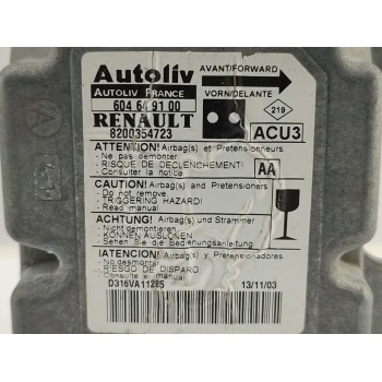 Recambio de centralita airbag para renault kangoo (f/kc0) 1.5 dci diesel referencia OEM IAM 604649100  