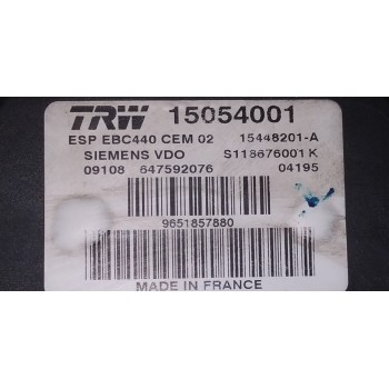 Recambio de abs para peugeot 407 st sport referencia OEM IAM 9651857880  