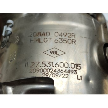 Recambio de catalizador para renault captur ii intens referencia OEM IAM 208A00492R  