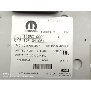 Recambio de caja reles / fusibles para fiat 500 l (330) pop star referencia OEM IAM 52089835  