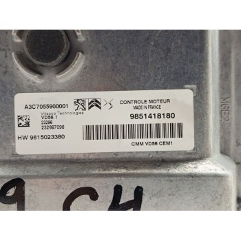 Recambio de centralita motor uce para citroën c4 berlina plus referencia OEM IAM 9815023380  