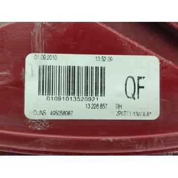 Recambio de piloto trasero derecho para opel insignia sports tourer sport referencia OEM IAM 13226857  