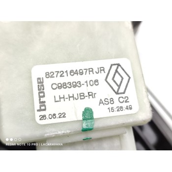 Recambio de elevalunas trasero izquierdo para renault captur ii intens referencia OEM IAM 827216497R  