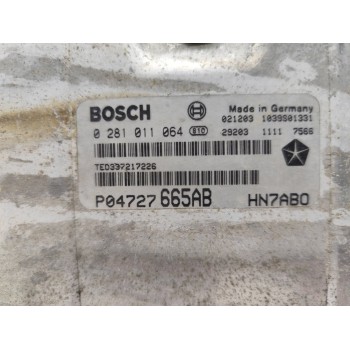 Recambio de centralita motor uce para chrysler voyager (rg) 2.5 crd se referencia OEM IAM 0281011064  