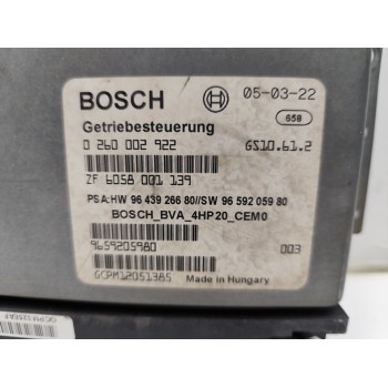 Recambio de centralita motor uce para peugeot 407 st sport pack referencia OEM IAM 0260002922  