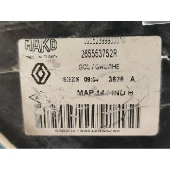 Recambio de piloto trasero izquierdo para renault clio iv dynamique referencia OEM IAM 265553752R  