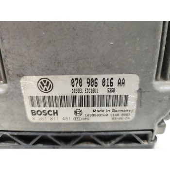 Recambio de centralita motor uce para volkswagen touareg (7la) tdi v10 referencia OEM IAM 070906016AA  