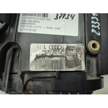 Recambio de faro izquierdo para audi q7 (4l) 3.0 tdi referencia OEM IAM 4L0941003B  