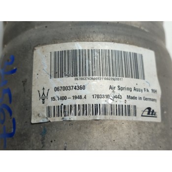 Recambio de amortiguador delantero derecho para maserati levante diesel referencia OEM IAM 06700374360  