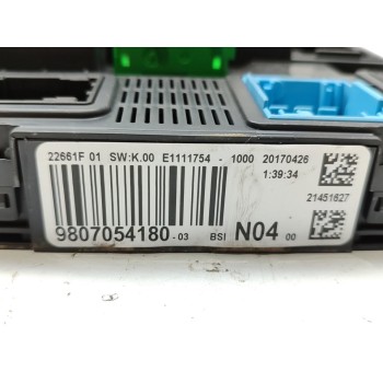 Recambio de caja reles / fusibles para peugeot 308 style referencia OEM IAM 9807054180  