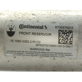 Recambio de deposito suspension para maserati levante diesel referencia OEM IAM 6700375210  