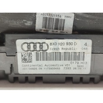 Recambio de cuadro instrumentos para audi a1 (8x) ambition referencia OEM IAM 8X0920930D  