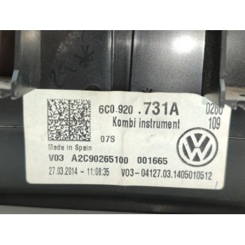 Recambio de cuadro instrumentos para volkswagen polo (6c1) comfortline bluemotion referencia OEM IAM 6C0920731A  