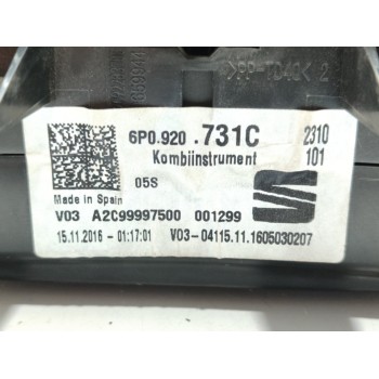 Recambio de cuadro instrumentos para seat ibiza (6p1) reference referencia OEM IAM 6P0920731C  