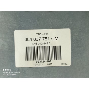 Recambio de elevalunas delantero izquierdo para seat ibiza (6l1) cool referencia OEM IAM 6L4837755P  