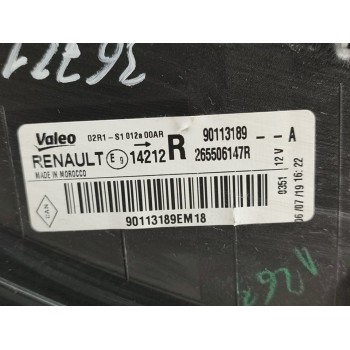 Recambio de piloto trasero derecho para dacia sandero stepway comfort referencia OEM IAM 265506147R  