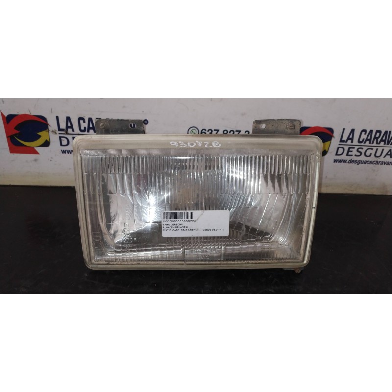 Recambio de faro derecho para fiat ducato caja abierta (desde 03.94) referencia OEM IAM 11810  