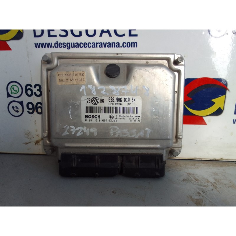 Recambio de centralita motor uce para volkswagen passat berlina (3b3) advance referencia OEM IAM 038906019EK  