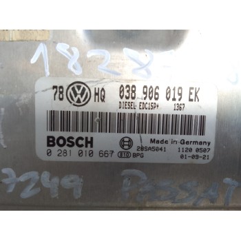 Recambio de centralita motor uce para volkswagen passat berlina (3b3) advance referencia OEM IAM 038906019EK  