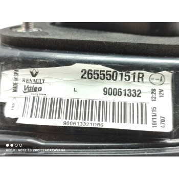 Recambio de piloto trasero izquierdo interior para renault kadjar limited referencia OEM IAM 265550151R  