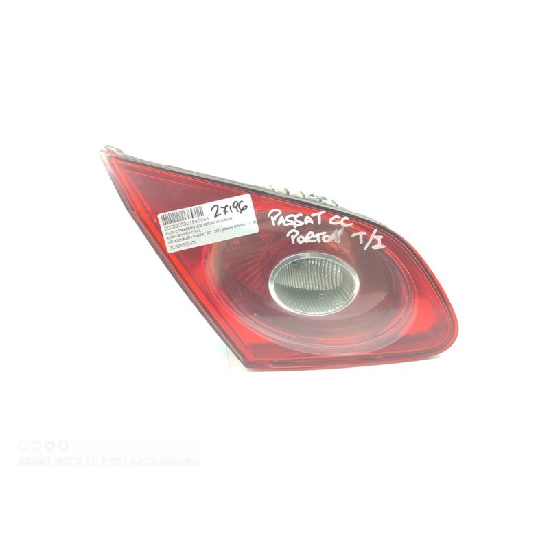 Recambio de piloto trasero izquierdo interior para volkswagen passat cc (357) básico 4motion referencia OEM IAM 3C8945093D  