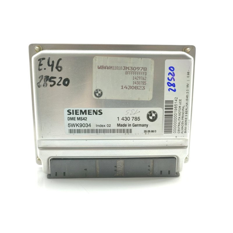 Recambio de centralita motor uce para bmw serie 3 berlina (e46) 2.0 16v referencia OEM IAM 1430785  