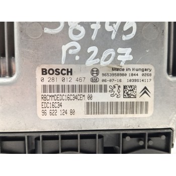 Recambio de centralita motor uce para peugeot 207 x-line referencia OEM IAM 0281012467  