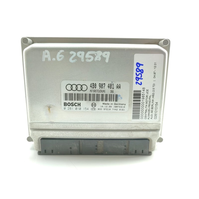Recambio de centralita motor uce para audi a6 berlina (4b2) 2.5 tdi referencia OEM IAM 0281010154  