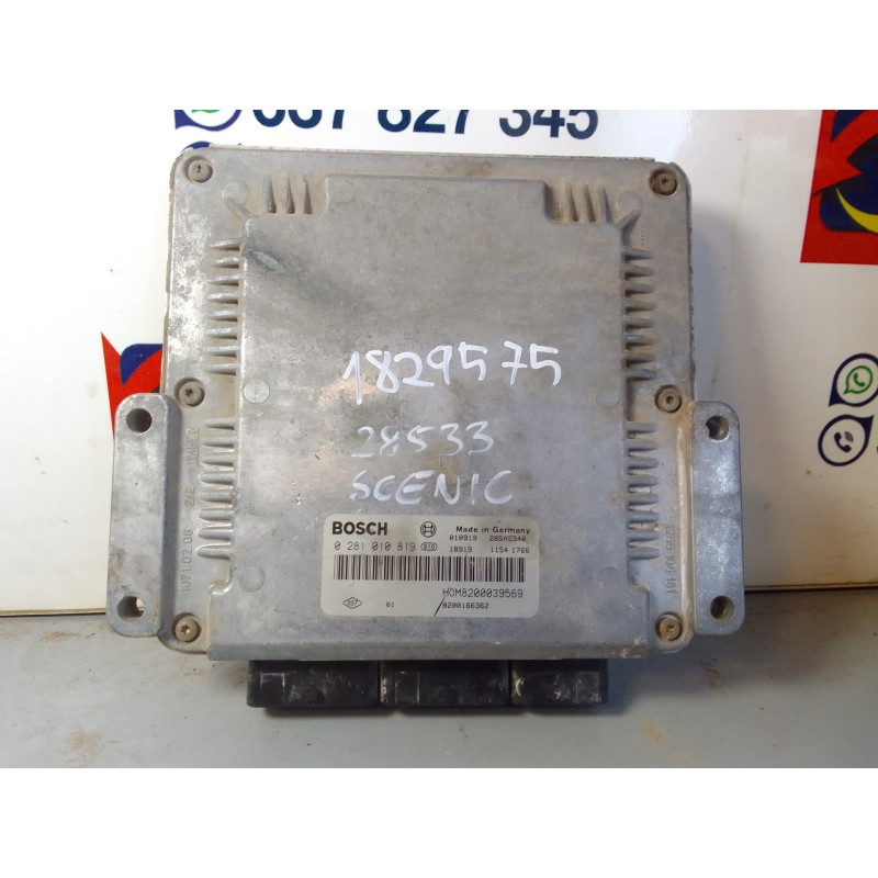 Recambio de centralita motor uce para renault scenic (ja..) 1.9 dci authentique referencia OEM IAM HOM8200039569  