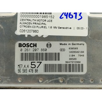 Recambio de centralita motor uce para citroën c3 pluriel 1.6 16v sensodrive referencia OEM IAM 0261207860  